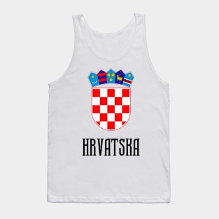 Hrvatska Croatian Coat of Arms Tank Top